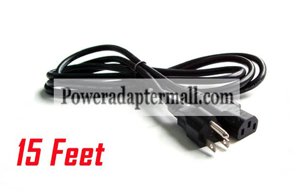 AC Power Cable Y-Cord 15 Feet for Dell 1610HD 7609WU DLP 1080p P